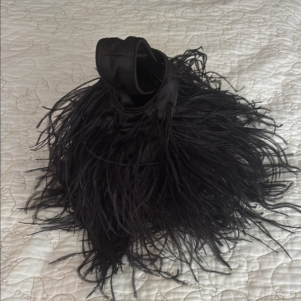 NWT J. Crew Collection Santorini Black Feather Bag